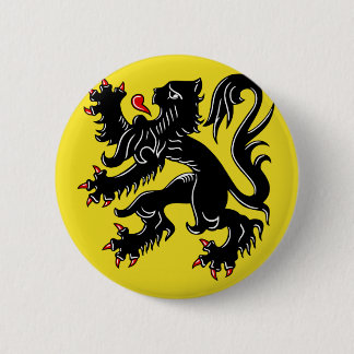 Badge Rond 5 Cm Drapeau de la Flandre (Belgique)