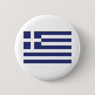 Badge Rond 5 Cm Drapeau de la Grèce