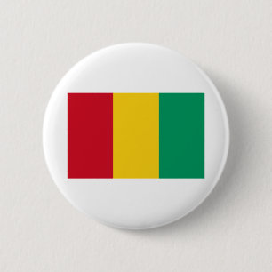 Badge Rond 5 Cm Drapeau de la Guinée