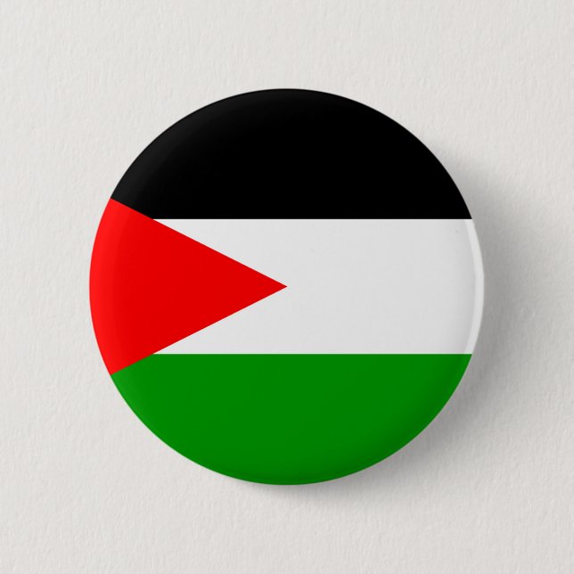 Badge Rond 5 Cm Drapeau de la Palestine (Devant)