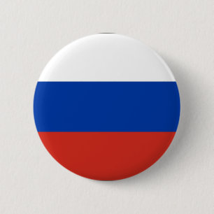 Badge Rond 5 Cm Drapeau de la Russie - Ф л а г Р с о с de l'