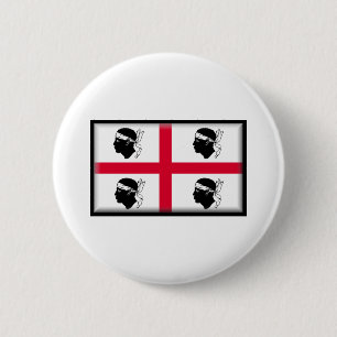 Badge Rond 5 Cm Drapeau de la Sardaigne