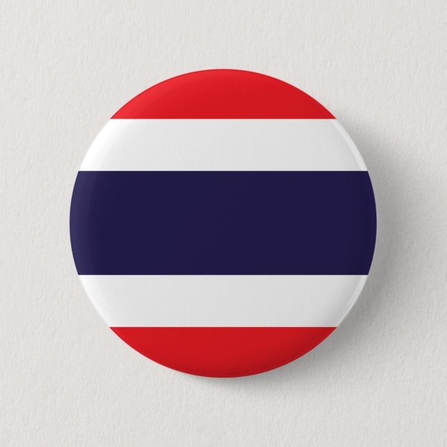 Badge Rond 5 Cm Drapeau de la Thaïlande (Devant)