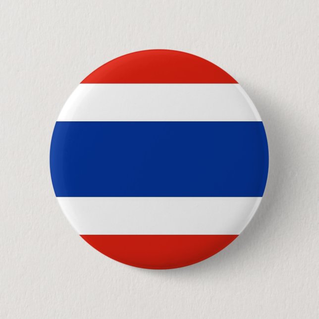 Badge Rond 5 Cm Drapeau de la Thaïlande (Devant)