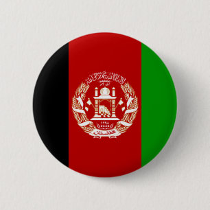 Badge Rond 5 Cm Drapeau de l'Afghanistan