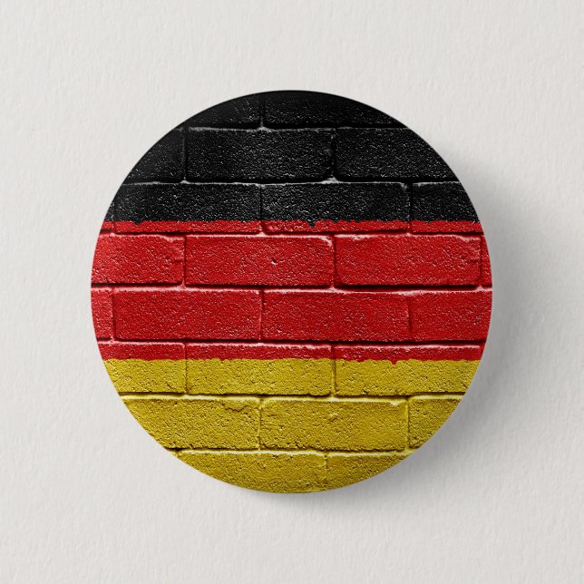 Badge Rond 5 Cm Drapeau de l'Allemagne (Devant)