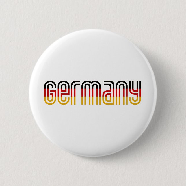 Badge Rond 5 Cm Drapeau de l'Allemagne ! (Devant)