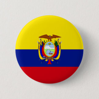 Badge Rond 5 Cm Drapeau de l'Equateur