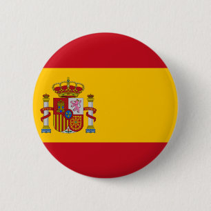 Badge Rond 5 Cm Drapeau de l'Espagne