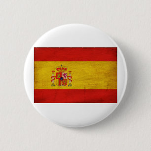 Badge Rond 5 Cm Drapeau de l'Espagne