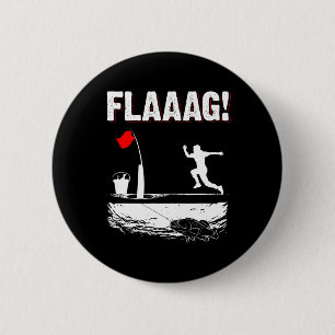 Badge Rond 5 Cm Drapeau de levage pour pêche sur glace pour drapea