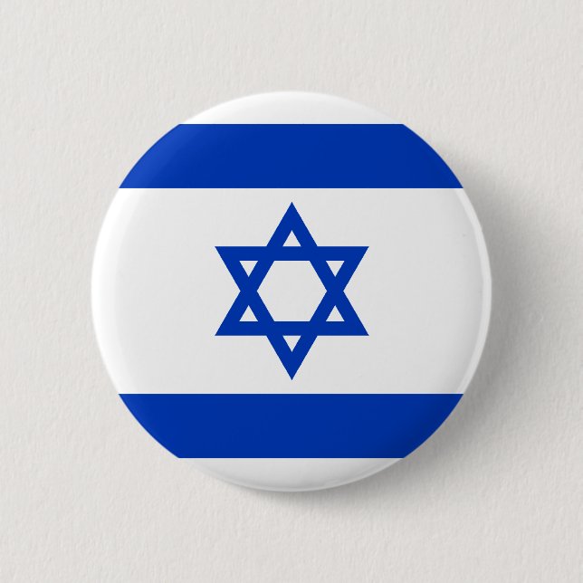 Badge Rond 5 Cm Drapeau de l'Israël, Israël (Devant)