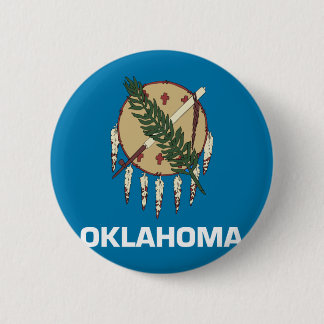 Badge Rond 5 Cm Drapeau de l'Oklahoma