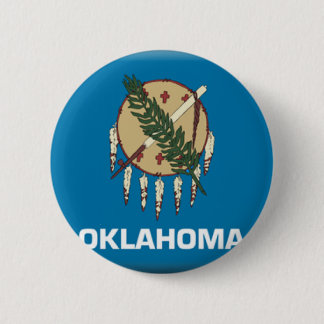 Badge Rond 5 Cm Drapeau de l'Oklahoma