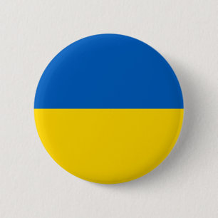 Badge Rond 5 Cm Drapeau de l'Ukraine
