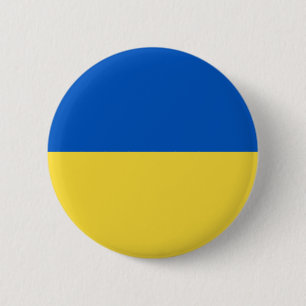 Badge Rond 5 Cm Drapeau de l'Ukraine