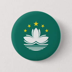 Badge Rond 5 Cm Drapeau de Macao