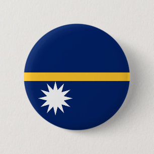 Badge Rond 5 Cm Drapeau de Nauru