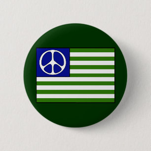 Badge Rond 5 Cm Drapeau de paix