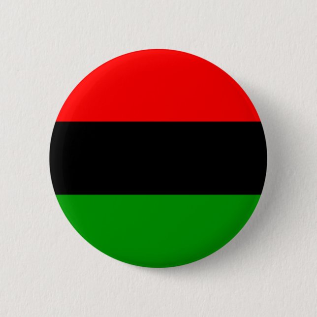 Badge Rond 5 Cm Drapeau de partisan du panafricanisme (Devant)