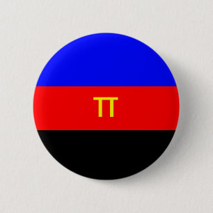 Badge Rond 5 Cm Drapeau de Polyamory