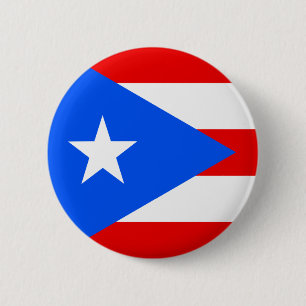 Badge Rond 5 Cm Drapeau de Porto Rico