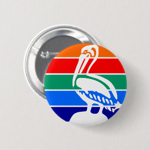 Badge Rond 5 Cm Drapeau de Saint-Pétersbourg, Floride