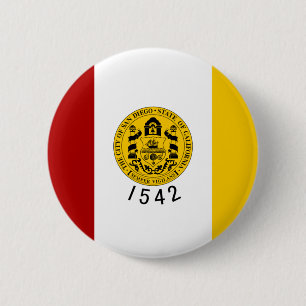 Badge Rond 5 Cm Drapeau de San Diego