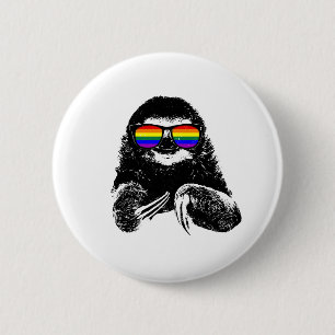 Badge Rond 5 Cm Drapeau de soleil pour la loyauté LGBTQ