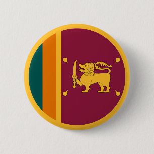 Badge Rond 5 Cm Drapeau de Sri Lanka