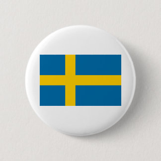 Badge Rond 5 Cm Drapeau de Suède