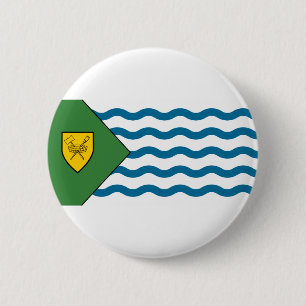 Badge Rond 5 Cm Drapeau de Vancouver (Colombie-Britannique) Bouton