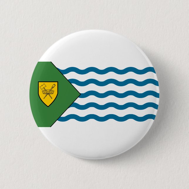 Badge Rond 5 Cm Drapeau de Vancouver (Colombie-Britannique) Bouton (Devant)