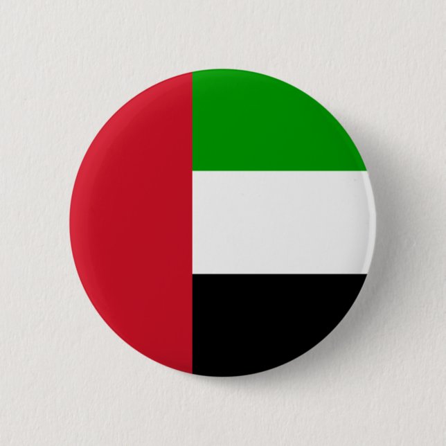 Badge Rond 5 Cm drapeau des émirats arabes unis (Devant)