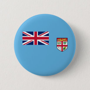 Badge Rond 5 Cm Drapeau des Fidji