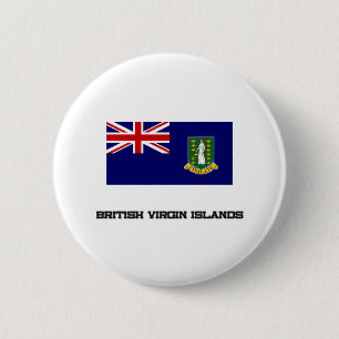 Badge Rond 5 Cm Drapeau des Îles Vierges britanniques