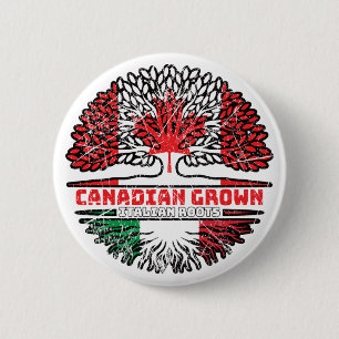 Badge Rond 5 Cm Drapeau des Trots du Canada
