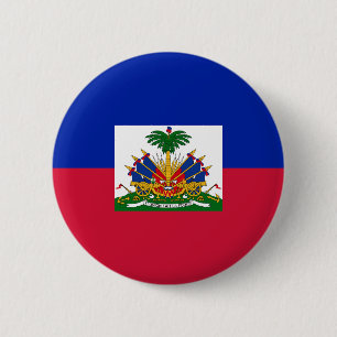 Badge Rond 5 Cm Drapeau d'Haïti