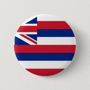 Badge Rond 5 Cm Drapeau d'Hawaï