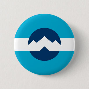 Badge Rond 5 Cm Drapeau d'Ogden, Utah