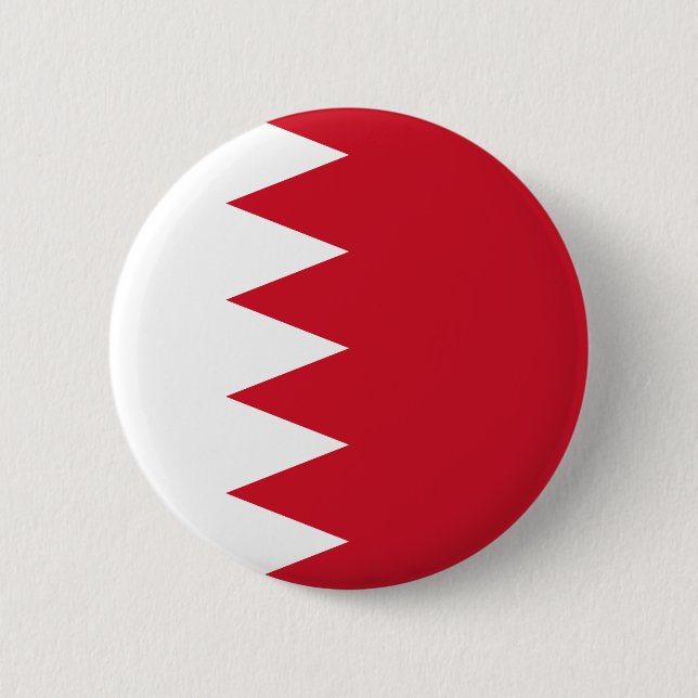 Badge Rond 5 Cm Drapeau du Bahrain (Devant)