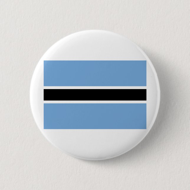Badge Rond 5 Cm Drapeau du Botswana (Devant)