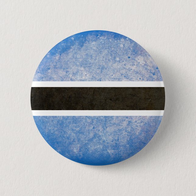 Badge Rond 5 Cm Drapeau du Botswana (Devant)