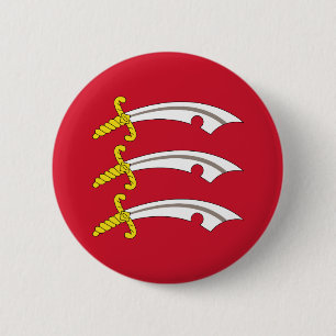 Badge Rond 5 Cm Drapeau du bouton Essex
