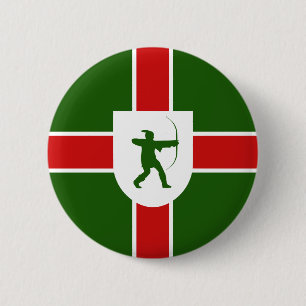 Badge Rond 5 Cm Drapeau du bouton Nottinghamshire