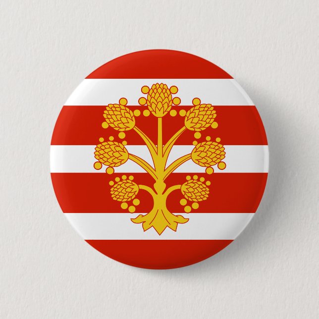 Badge Rond 5 Cm Drapeau du Bouton Pinback de Westmorland (Devant)