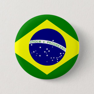 Badge Rond 5 Cm Drapeau du Brésil