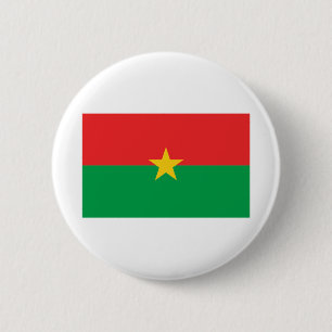 Badge Rond 5 Cm Drapeau du Burkina Faso