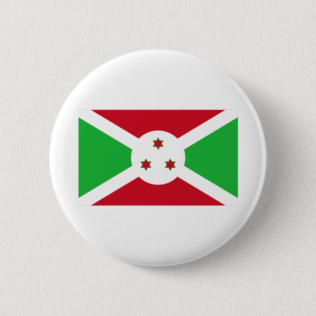 Badge Rond 5 Cm Drapeau du Burundi (Devant)