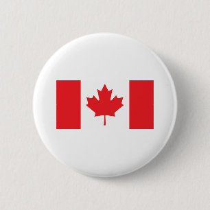 Badge Rond 5 Cm Drapeau du Canada